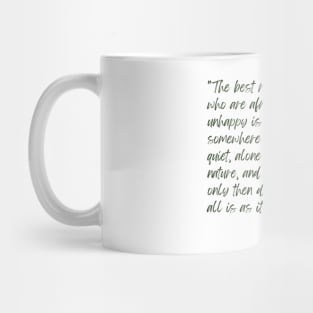 A Quote about Nature by Anne Frank Mug